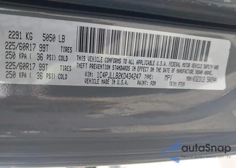 2019 Jeep Cherokee Latitude Plus Fwd из США, поврежденный, VIN 1C4PJLLB2KD434247